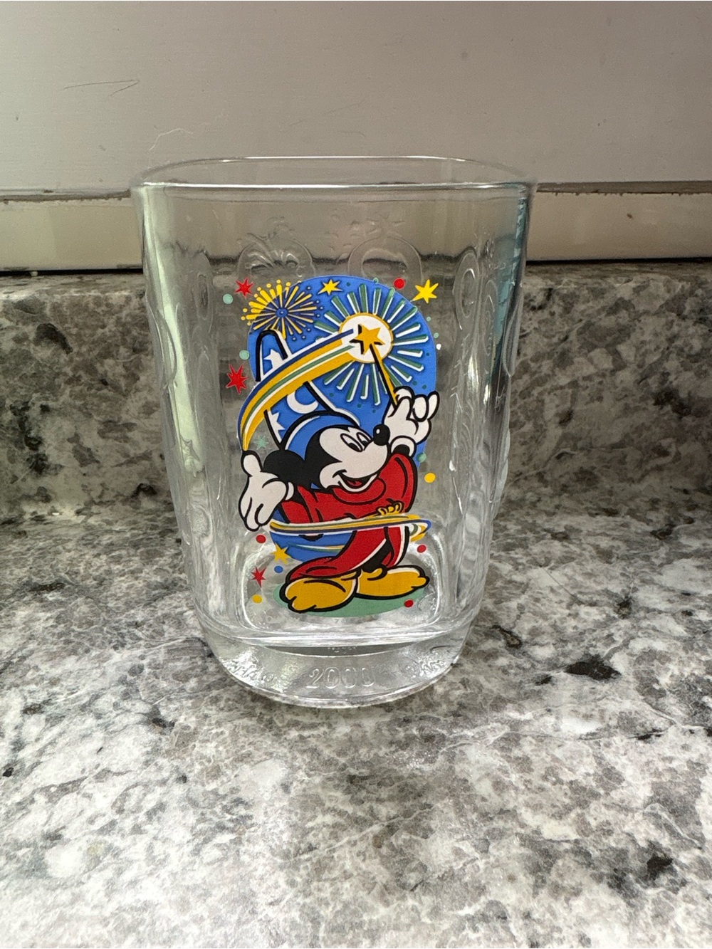 2000s Walt World Disney Celebration Sorcerer Mickey Glass McDonalds Collectable